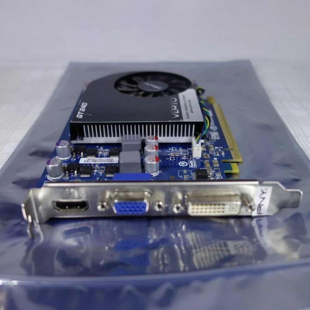 PNY Verto GeForce GT 240 GDDR5 512MB PCIe 2.0 Video Graphics Card TESTED WORKING